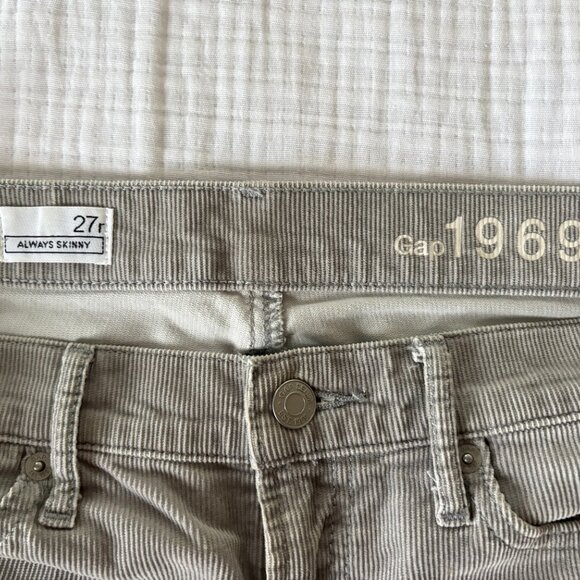 Gap 1969 Gray Cords Size 27r - Picture 5 of 5